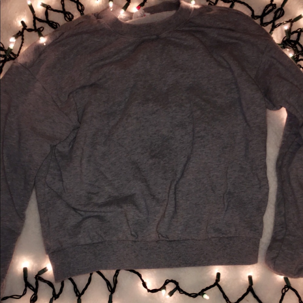 Plain grey sweatshirt